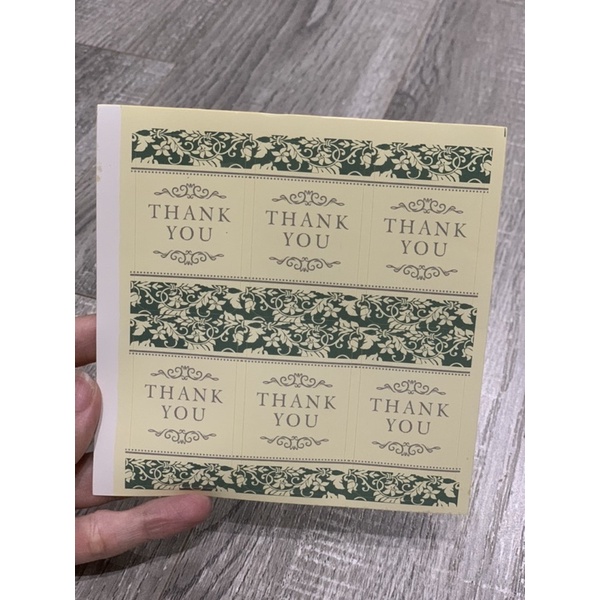 sticker Thank you 6 miếng