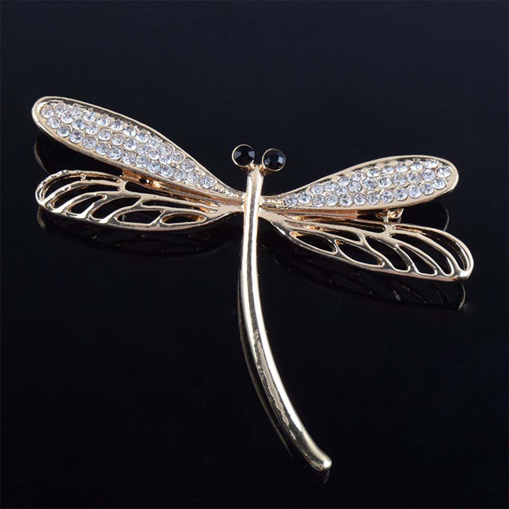 Trâm cài áo hình chuồn chuồn đính đá thời trang cho nữ