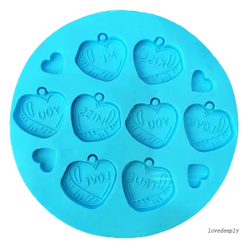 Khuôn Silicone Làm Móc Khóa Chủ Đề Valentine