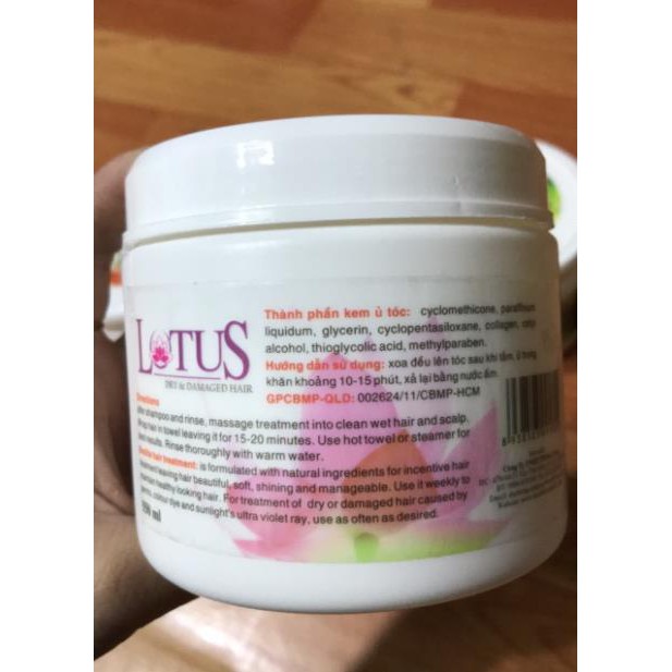 Kem ủ tóc hoa sen Lotus 550ml