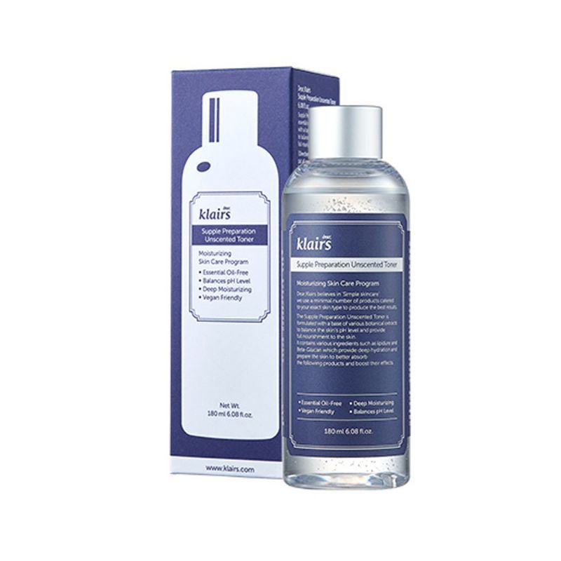 Nước Hoa Hồng Klairs Supple Preparation Unscented Toner 180ml | BigBuy360 - bigbuy360.vn