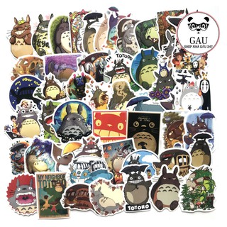 Sticker Anime Nhật Bản Totoro . Đáng yêu chống nước, chống thấm 50 miếng. Dán vào hành lý, xe máy, vỏ xe đẩy ...