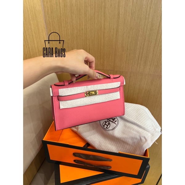 TÚI HM SIZE 22 Màu Hồng cao cấp chất hàng chuẩn chất đẹp fom túi đẹp size 22cm