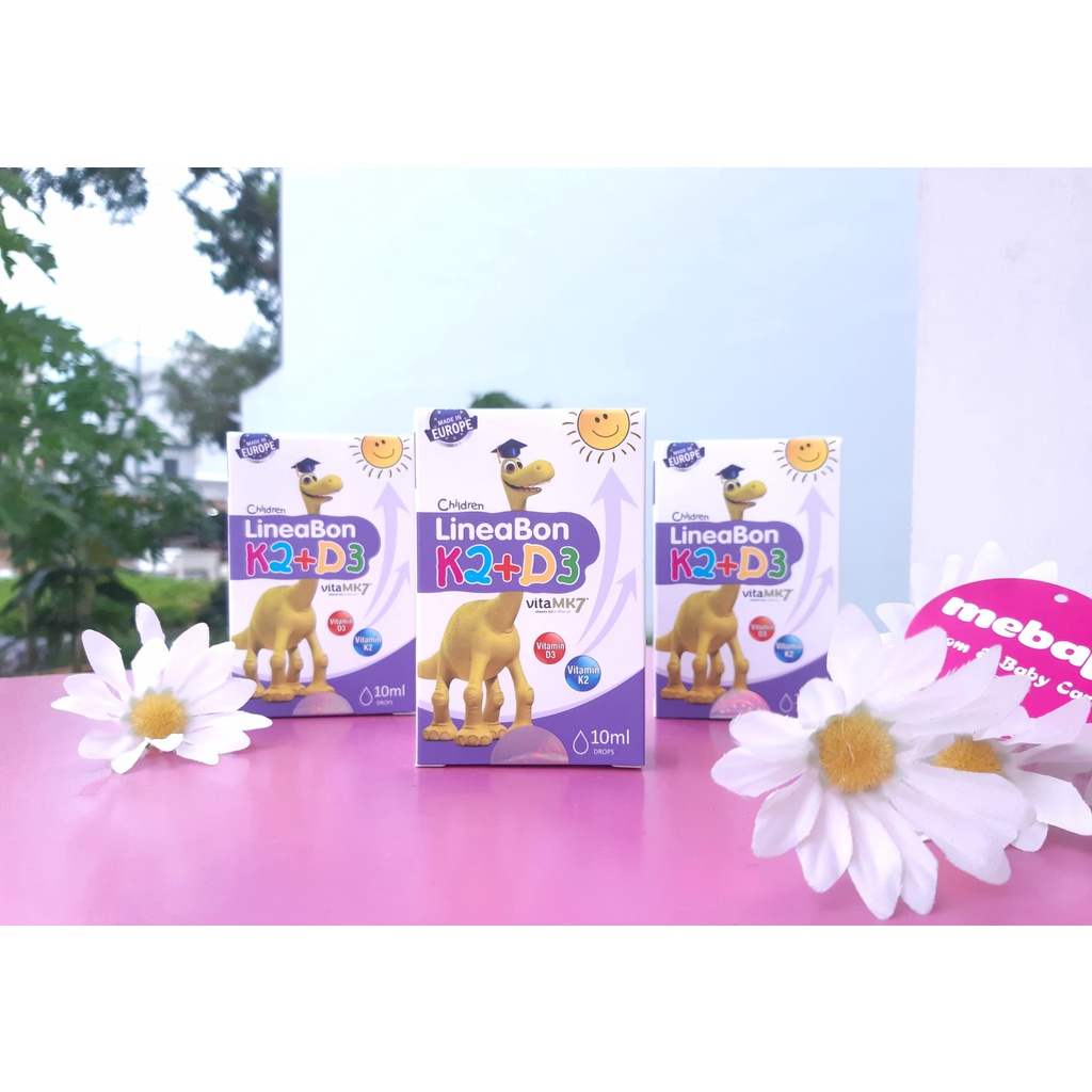LineaBon K2+D3 lọ 10ml nhỏ giọt tiện dụng - Hỗ trợ hấp thụ canx