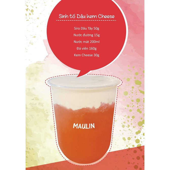 Siro Maulin Dâu Tây - Maulin Strawberry Syrup 2.5kg