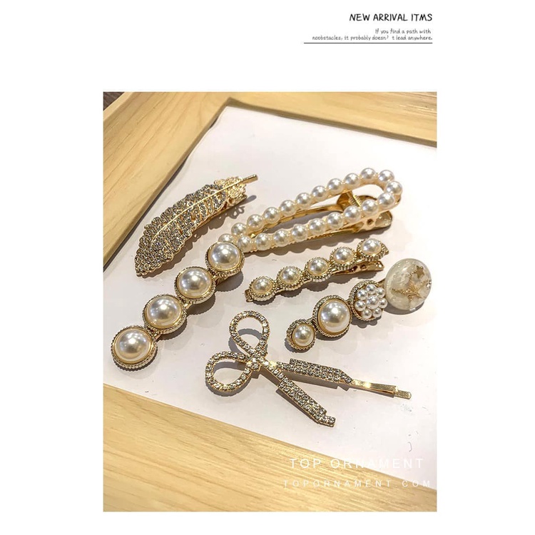 Set cặp tóc đá cao cấp 6 món Hàn Quốc