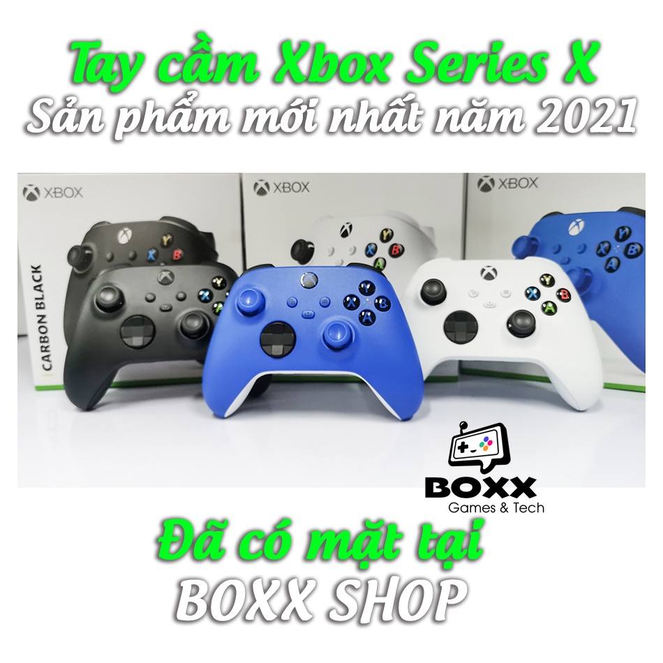 Tay cầm xbox series x, tay cầm chơi game xbox one series x Robot White chính hãng tặng kèm cáp