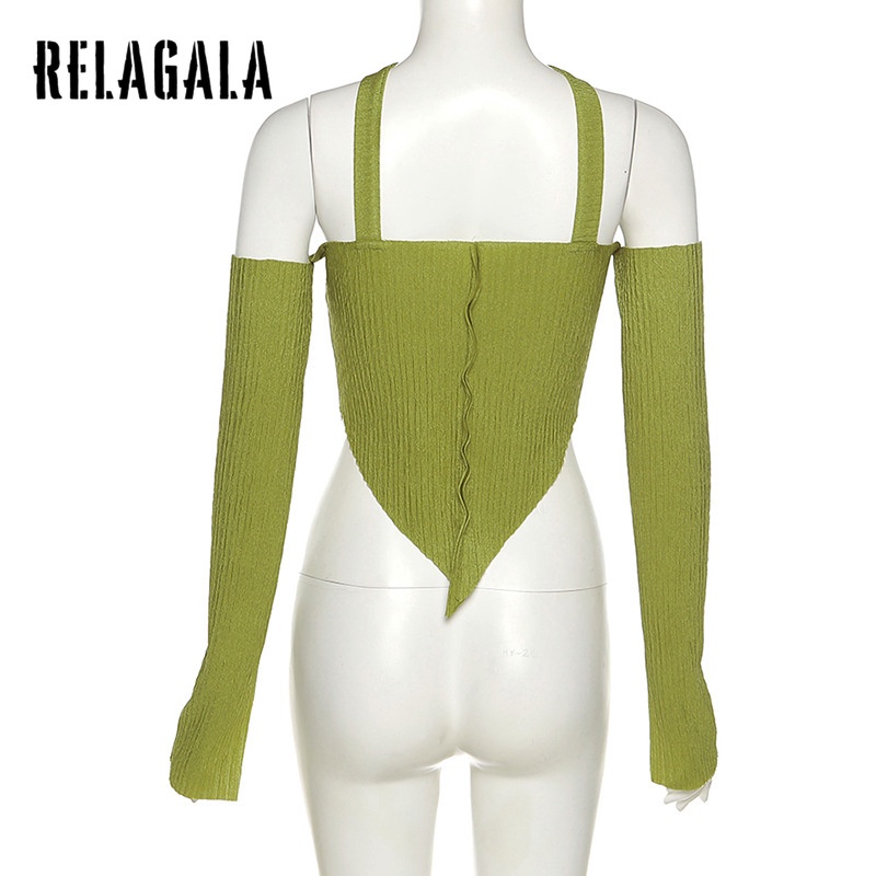 Áo Lửng Hai Dây Ôm Dáng Màu Trơn Thời Trang Dành Cho Nữ