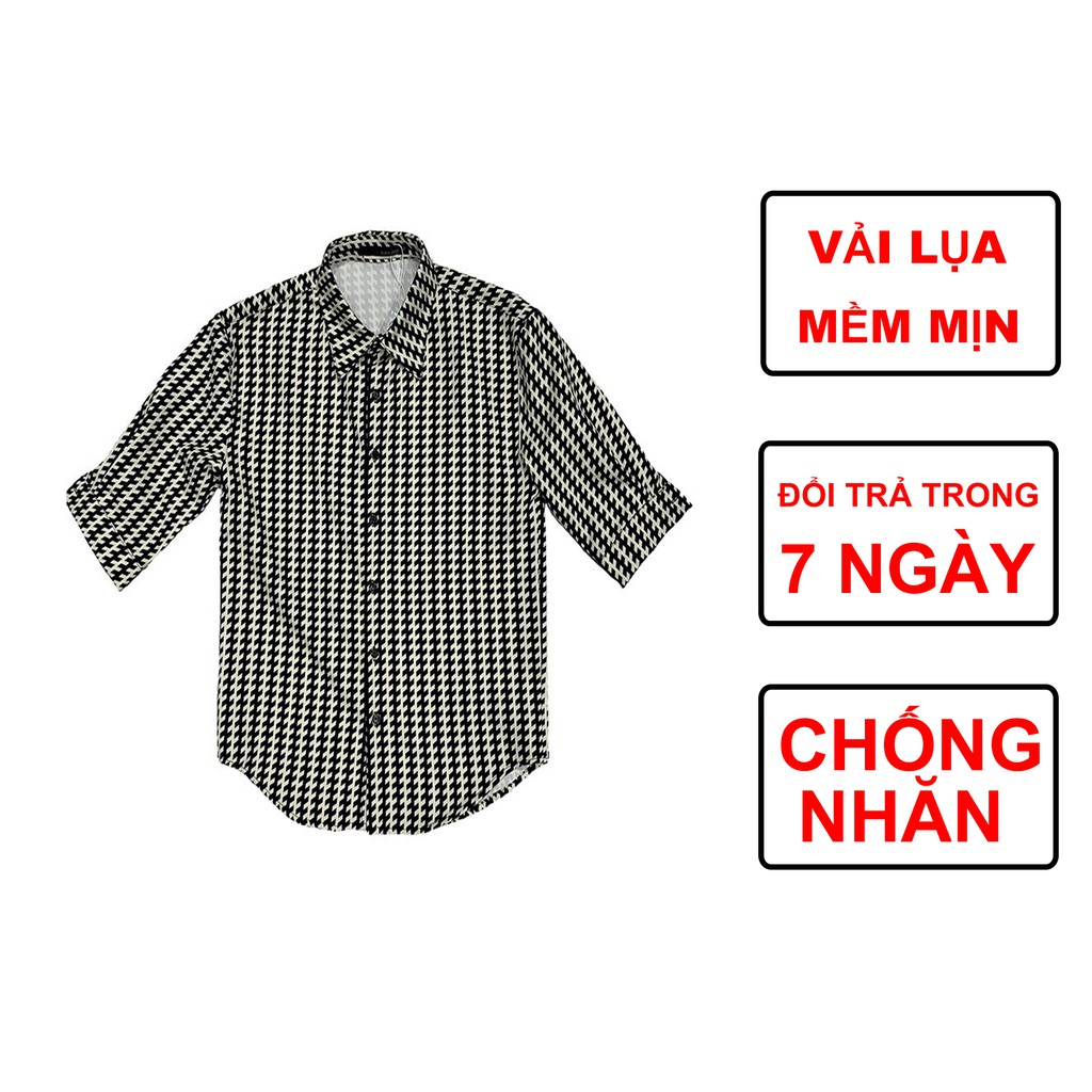 Áo Sơ Mi Nam Tay Lỡ Kẻ Sọc Form Hàn Quốc Cao Cấp - Trady Fashion Phù Hợp Với Mọi Hoạt Động