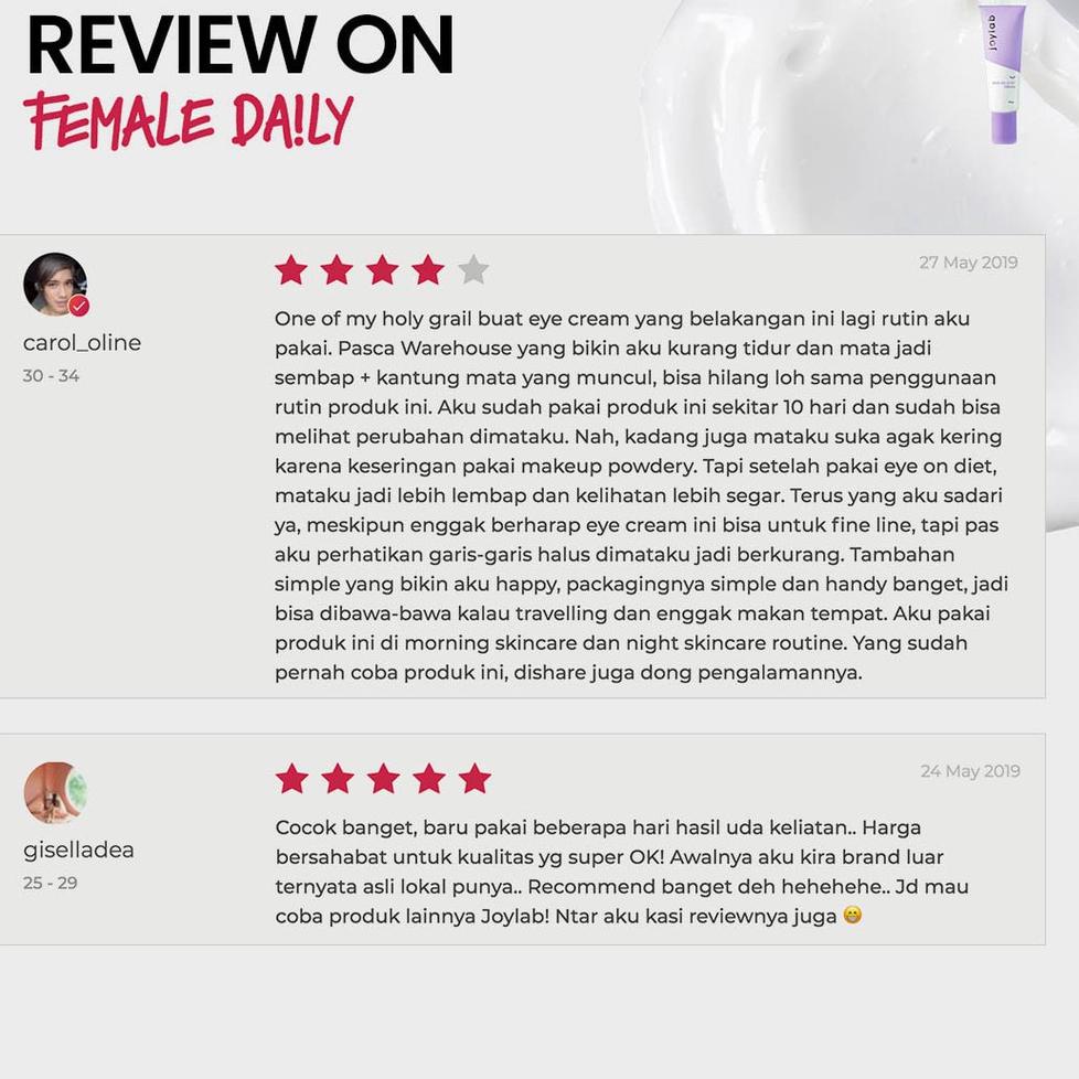 F3z>➺ Kem Dưỡng Da Mắt Joylab 20gr Chất Lượng Cao