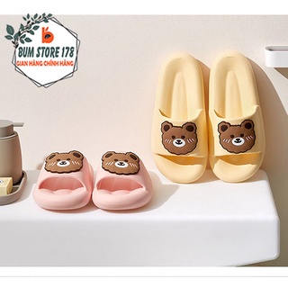Dép quai ngang nữ đế bánh mì phong cách Hàn Quốc cực đẹp, Dép xốp đi trong nhà đế bánh mì chất liệu cao su siêu êm
