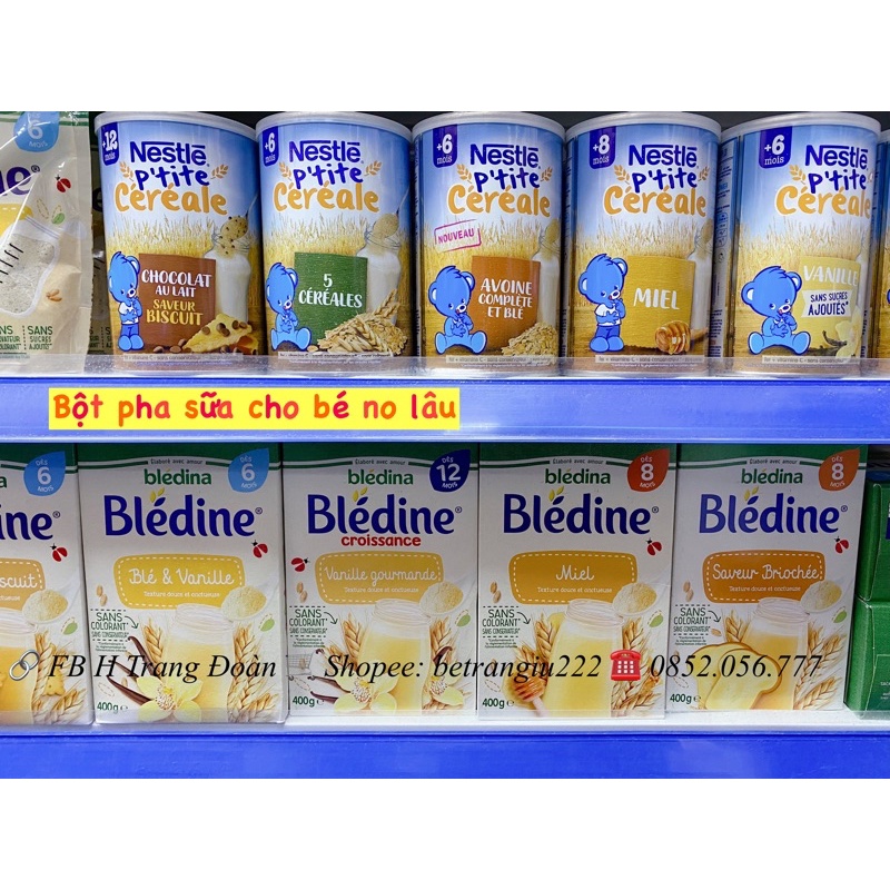Bột lắc/bột pha sữa Blédina cho bé