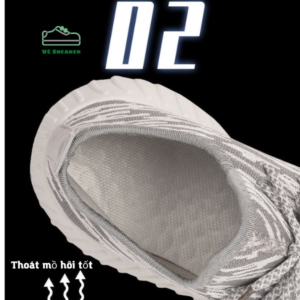 [ÊM CHÂN] Giày Thể Thao Nam Sneaker , HOTTREND 2022, FREESHIP, 100% ảnh thật, Màu Ghi Xám | BigBuy360 - bigbuy360.vn