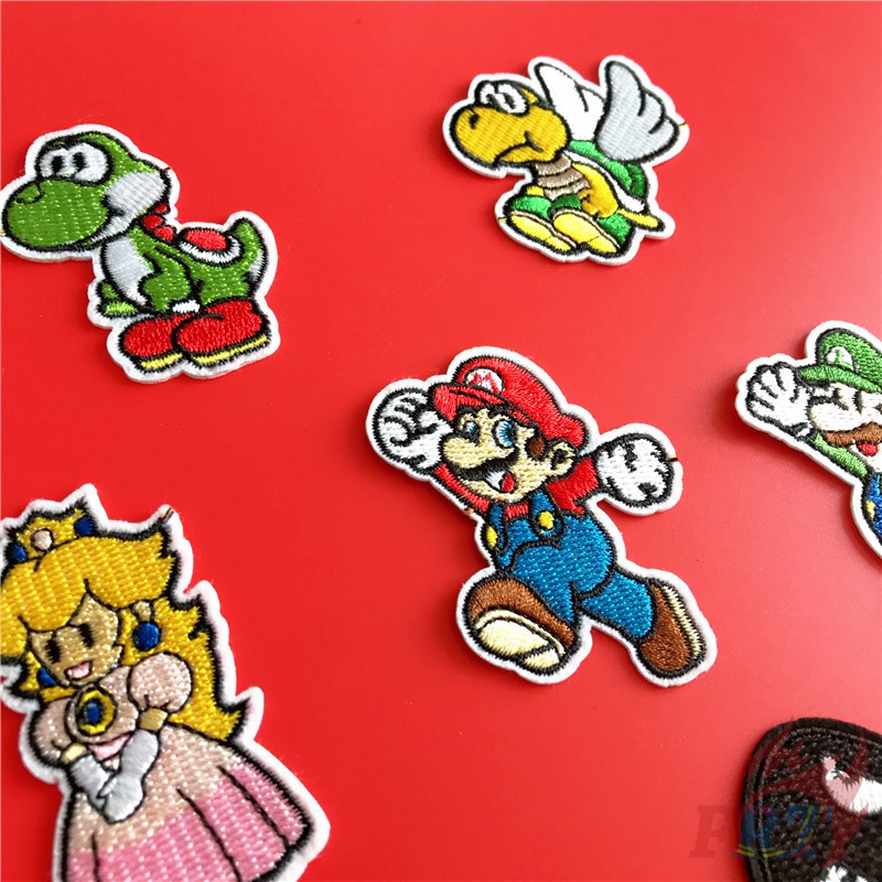 ☸ Game - Super Mario Bros S-2 Patch ☸ 1Pc Diy Sew on Iron on Badges Patches