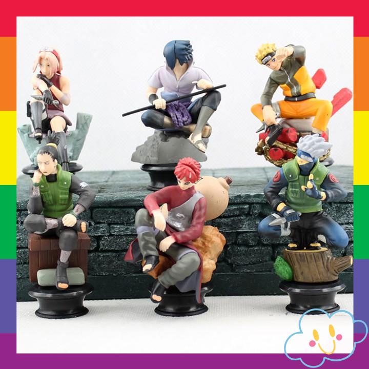 Mô Hình Naruto Set 6 Char không hộp