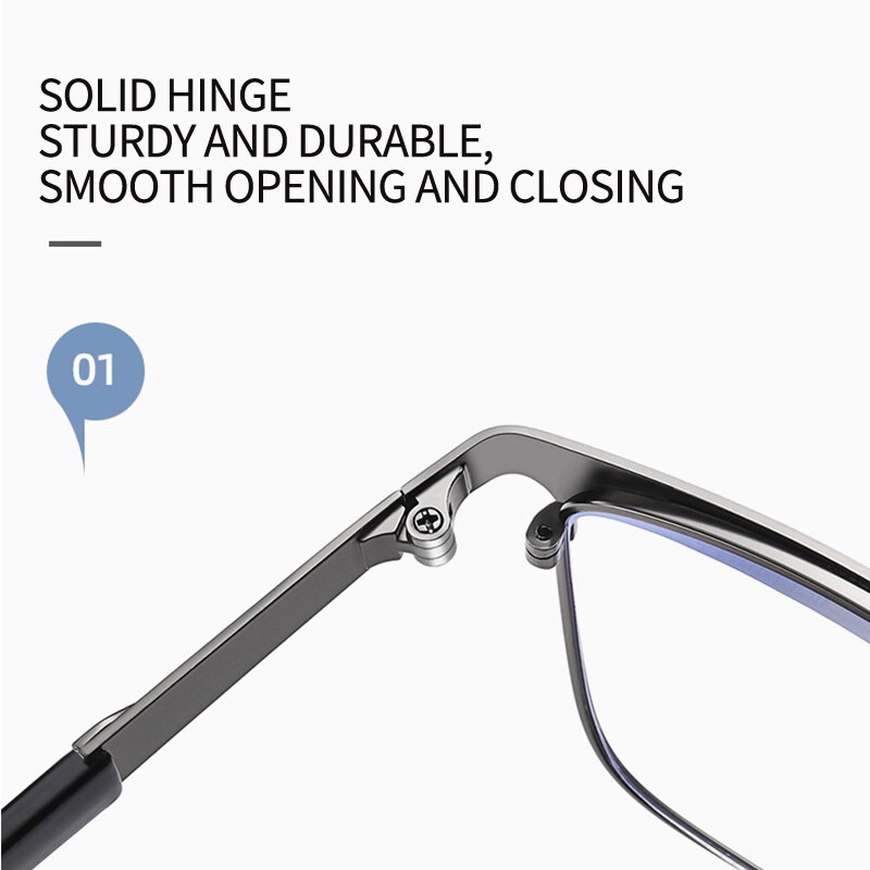 Kính Đọc Sách Gọng Thép Không Gỉ + 100 + 150 + 200 + 250 + 300 + 350 + 400