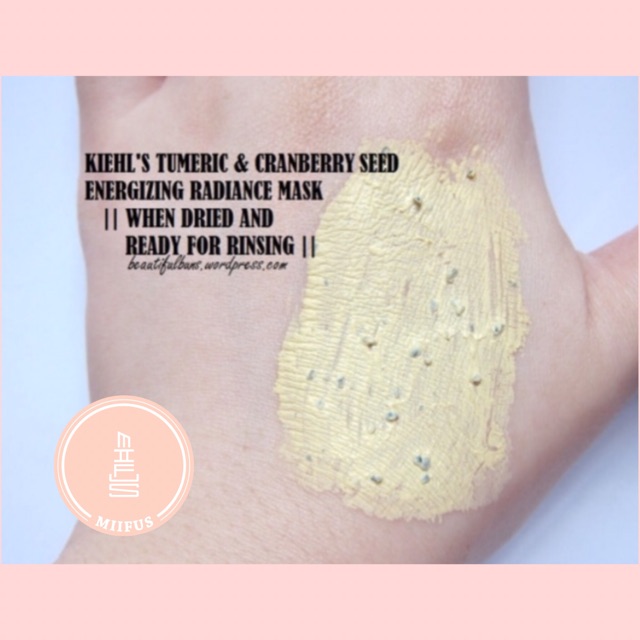 Mặt nạ Kiehl’s Turmeric & Cranberry Seed Energizing Radiance Masque  100ml