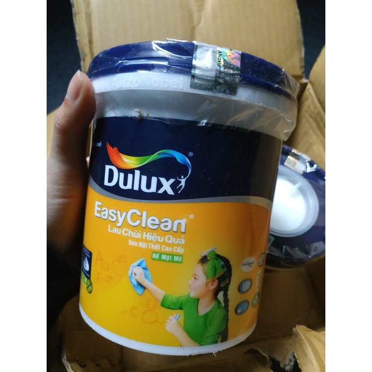 (VZ) Sơn nước nội thất cao cấp Dulux Easy clean lau chùi hiệu quả, bề mặt mờ, dung tích  - 1 Lít