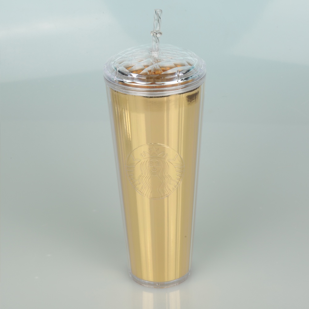 710Ml/24Oz Starbucks Rực Rỡ Straw Cup Sakura Nhiều Màu Sắc Cốc Cà Phê 2 Lớp Starbucks Tumbler