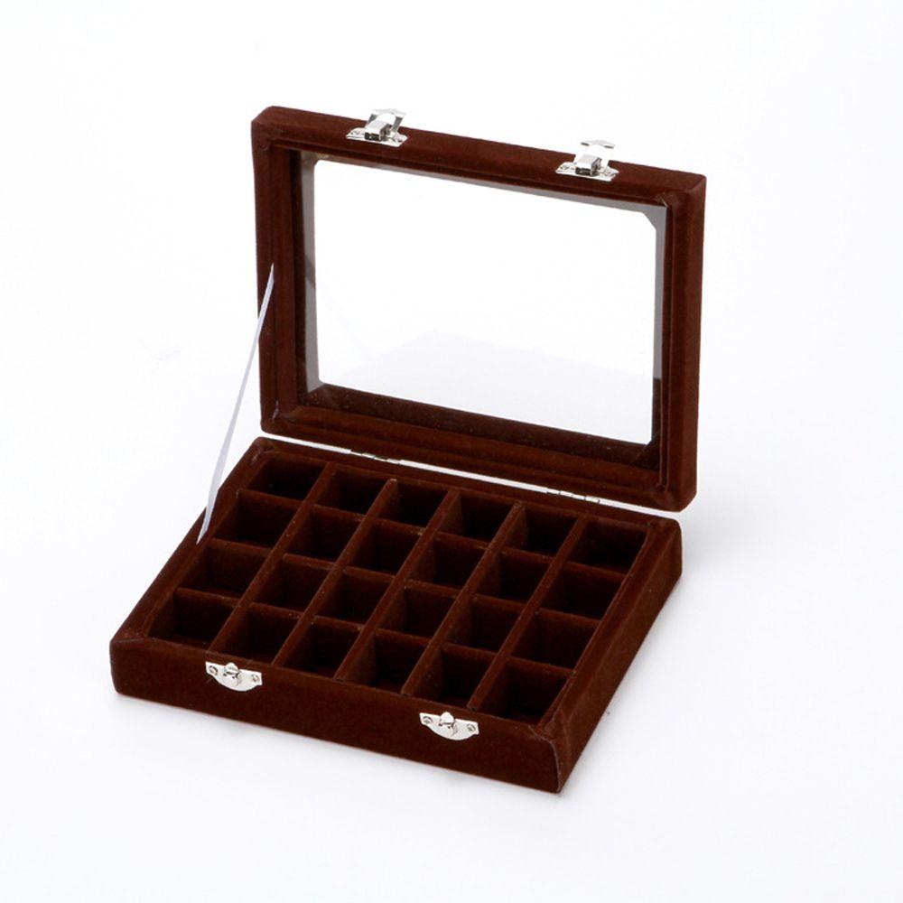 Hộp Đựng Trang Sức Hình Chữ Nhật Bằng Nhung Sang Trọng Ốp