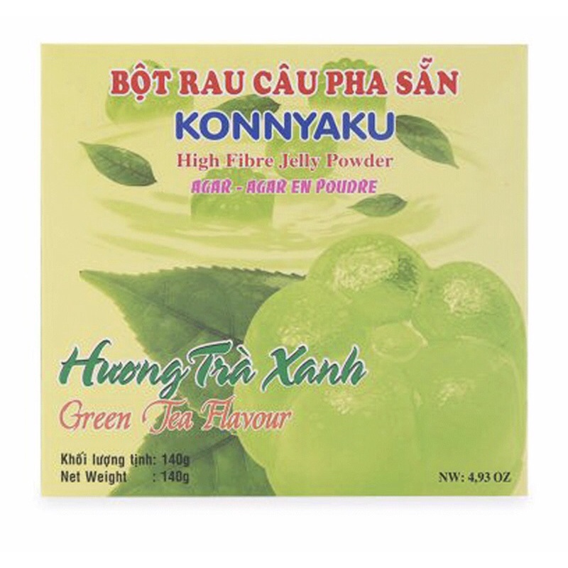 Bột rau câu Pha sẵn hương Trà xanh 140g