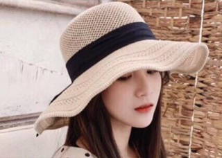 Mũ Cói Vành Rộng Đi Biển { W507 }