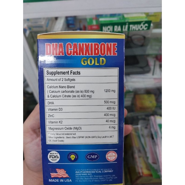 DHA Canxibone Gold  - Bổ sung canxi và các chất cần thiết