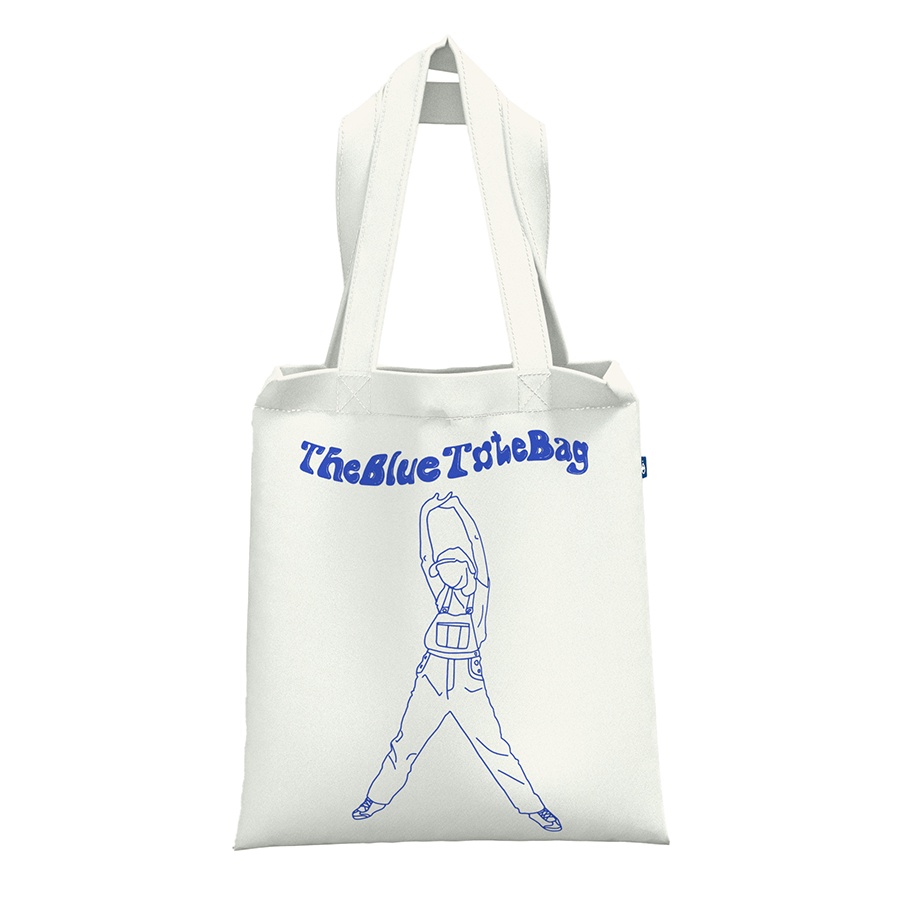 TheBlueTshirt - Túi Tote Hoạ Tiết Màu Trắng - White The Blue Tote Bag