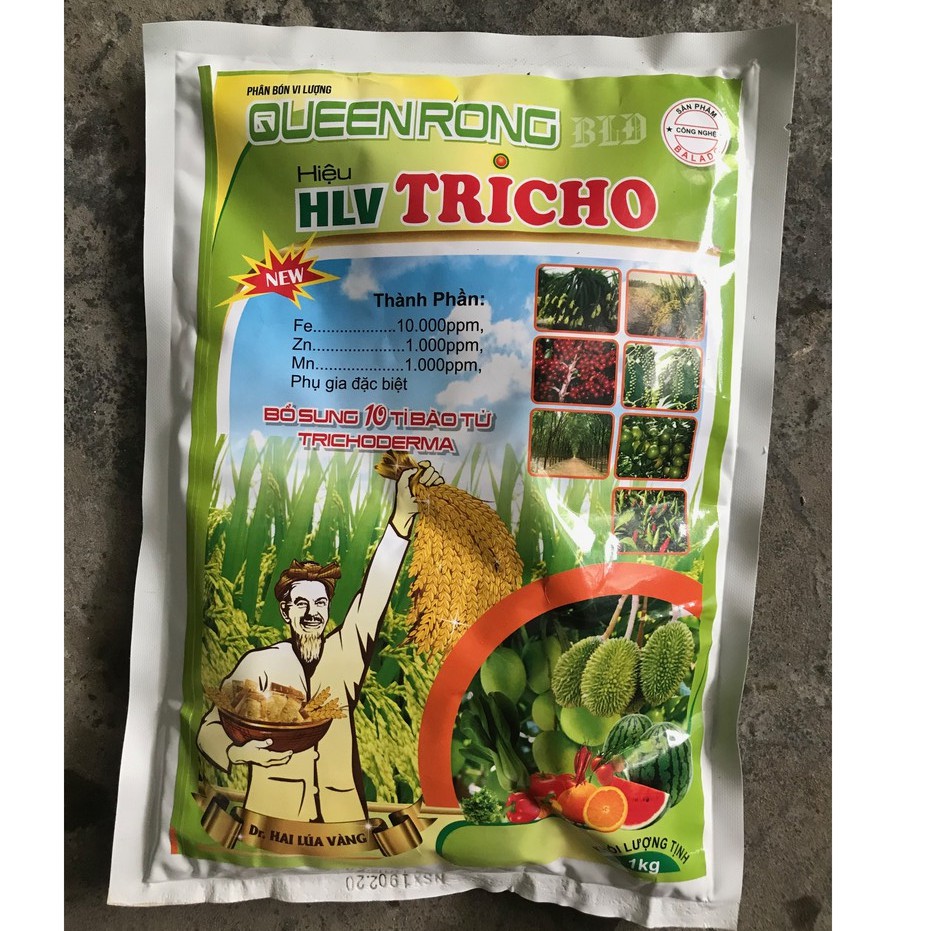 Trichoderma Phân Hủy Rơm Rạ, Ủ Phân Chuồng Túi 1kg HLV TRICHO
