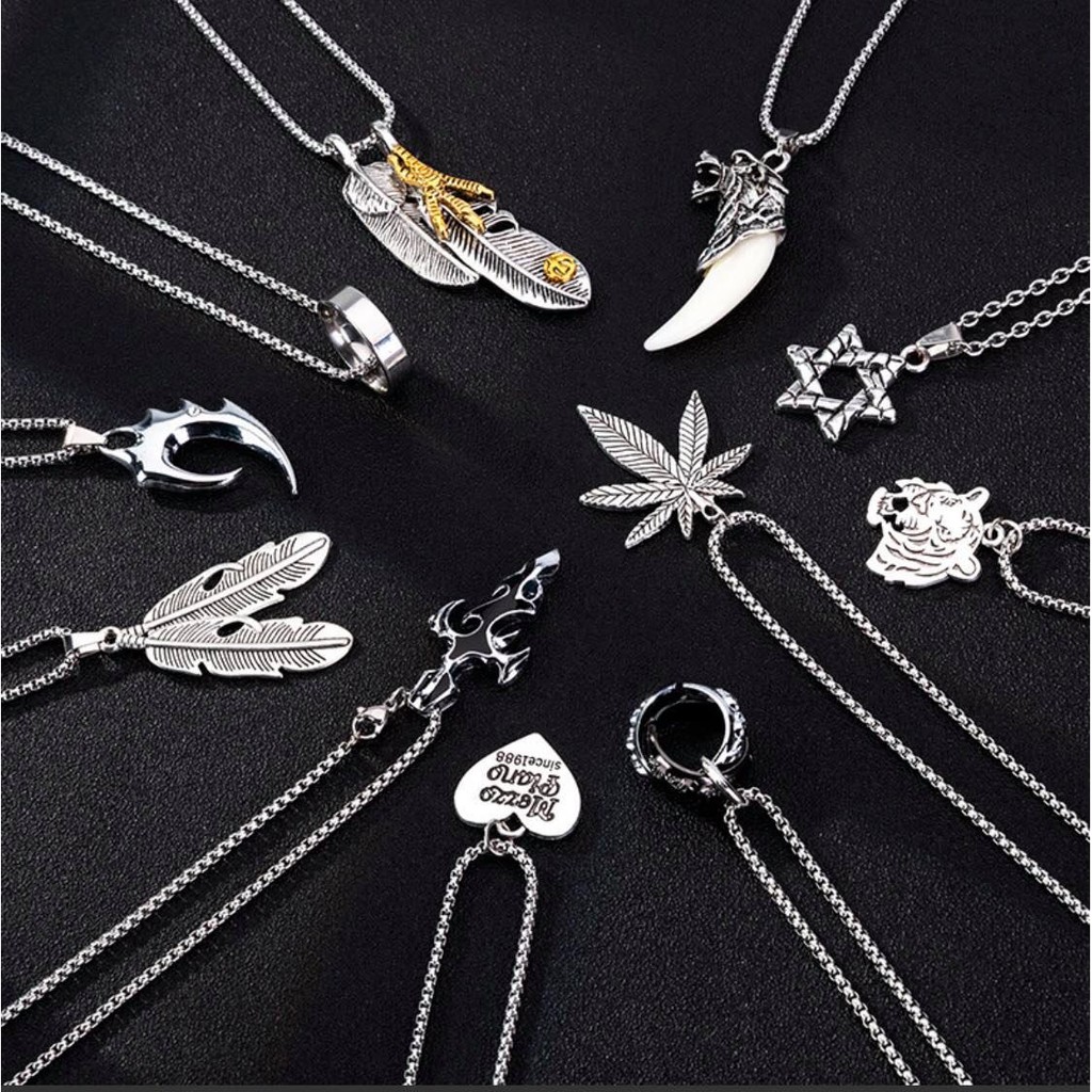 Vòng cổ cá tính thời trang bằng thép Titan cho nam nữ