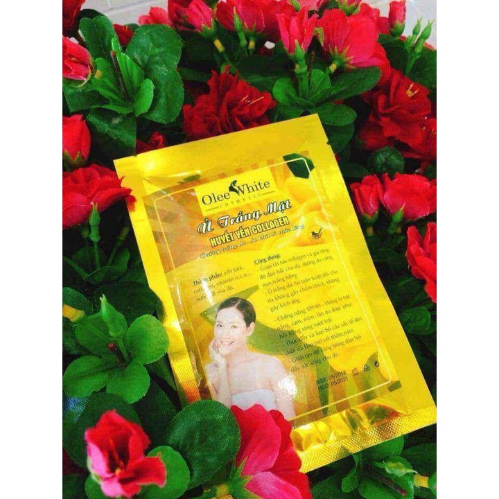 Mặt nạ Ủ trắng mặt huyết yến collagen