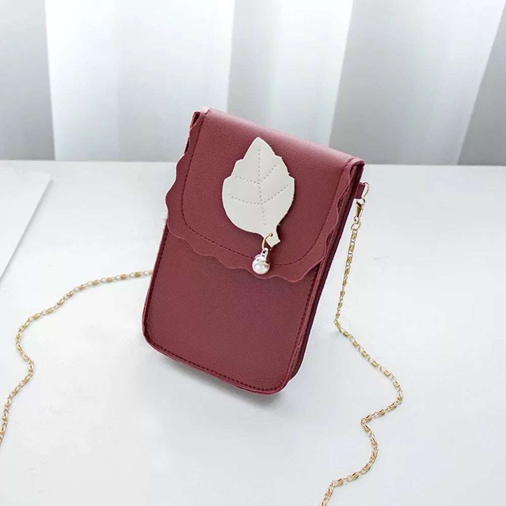 Túi lá đeo chéo dọc mini đựng điện thoại di động - RiBi Shop | BigBuy360 - bigbuy360.vn