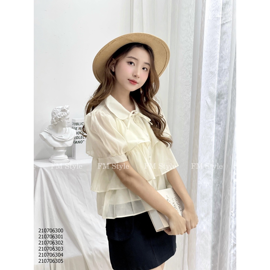 Áo voan 3 tầng | Áo tiểu thư nàng thơ | Fm store 220222402