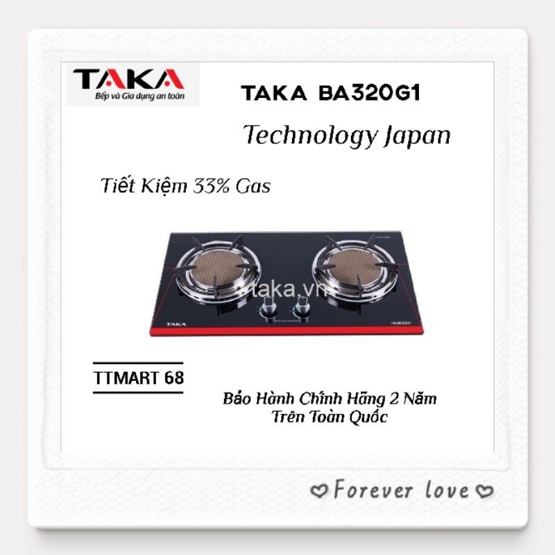 Bếp Gas Âm Hồng Ngoại Quality Japan TAKA BA320G1