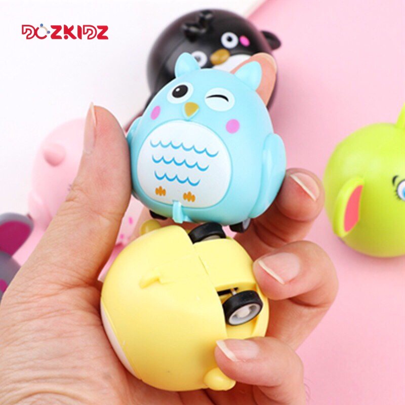 Đồ chơi, bộ 3 con vật chạy đà ngộ nghĩnh mini size, đồ chơi cho bé từ 6 tháng tuổi trở lên - DOZKIDZ