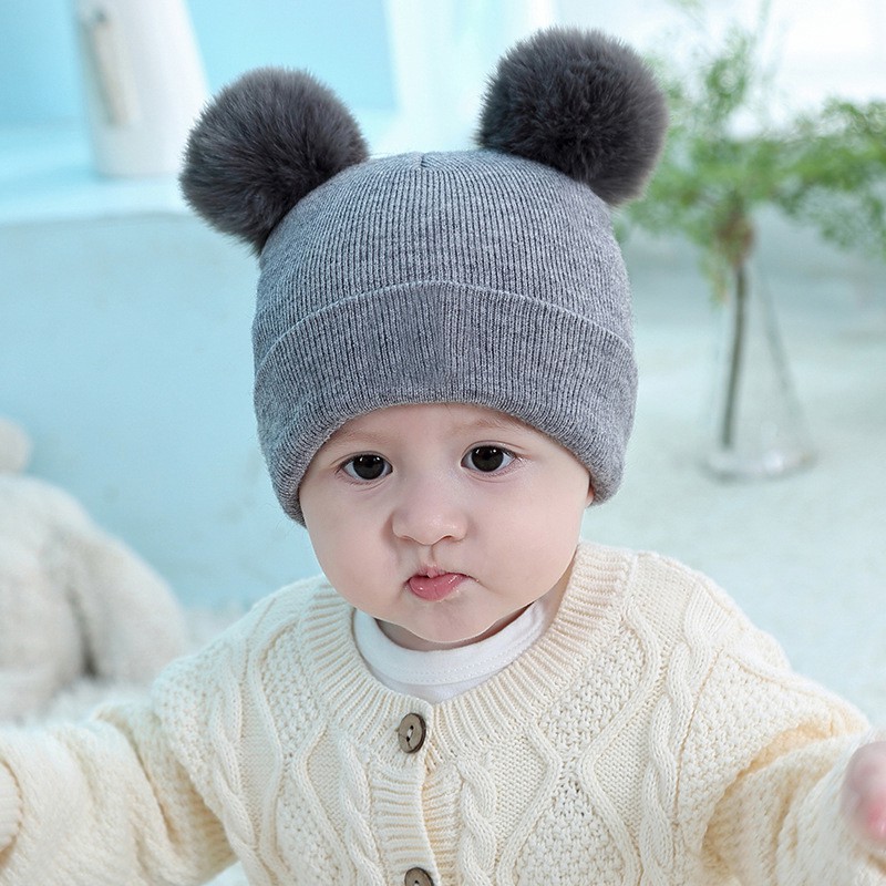 Nón Giữ Ấm Mùa Đông Xinh Xắn Dành Cho Bé Từ 0-12 Tháng Tuổi