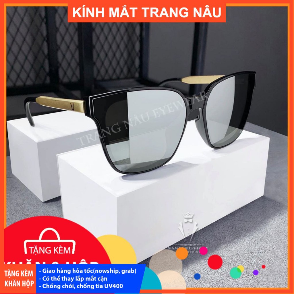 [Mã SKAMCLU8 giảm 10% cho đơn từ 100K] Gọng kính mát nam nữ A13 tráng gương cực xịn