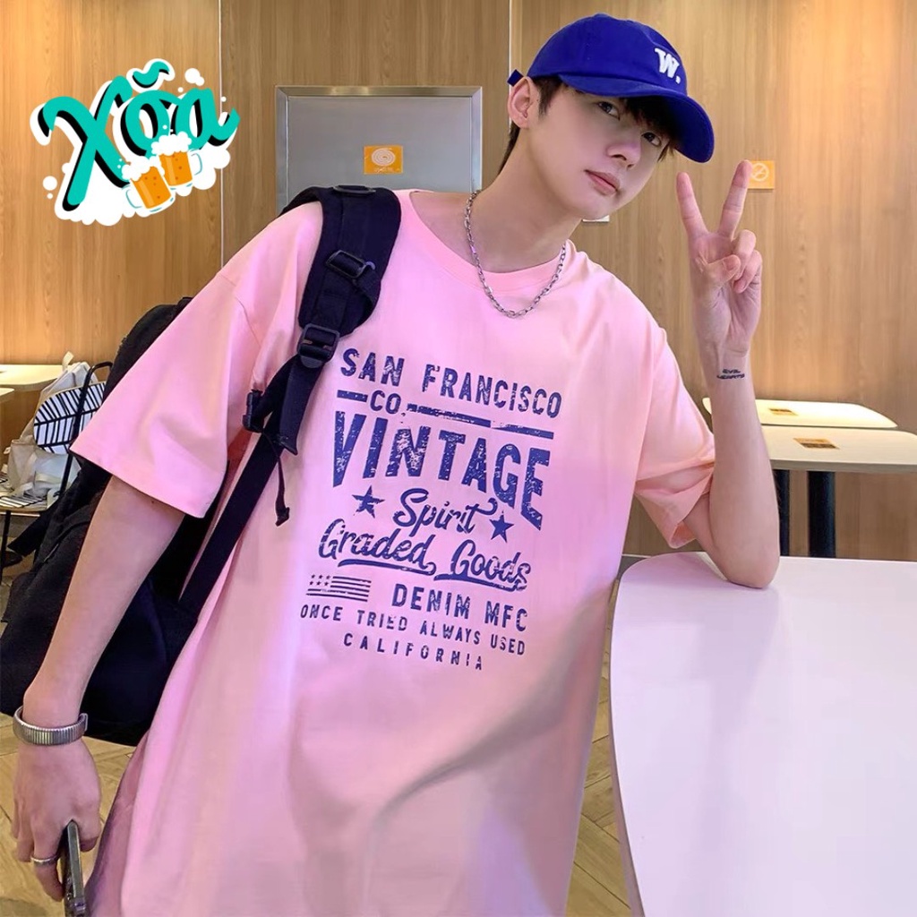 [HÀNG MỚI VỀ, TẶNG QUÀ XINH] ÁO THUN, ÁO PHÔNG NAM NỮ VINTAGE TAY LỠ FORM RỘNG 3 MÀU HỒNG ĐEN TRẮNG THẬT PHONG CÁCH TEEN