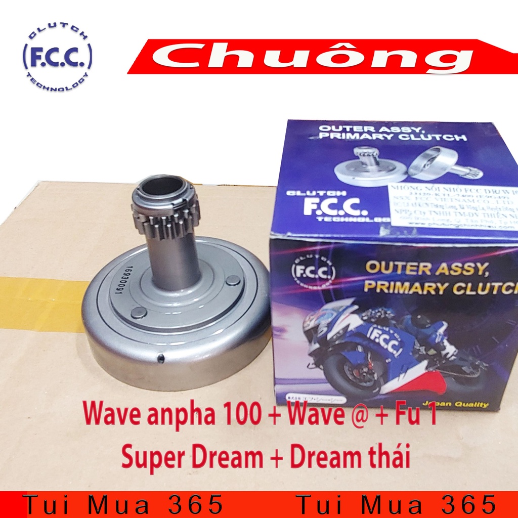 Bộ nồi dành cho xe Wave Alpha 100, Wave @, Future 1, Super Dream, Dream thái zin hãng Honda và FCC