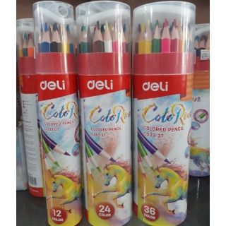 BÚT CHÌ MÀU DELI 12 - 18 - 24 - 36 MÀU CHO BÉ