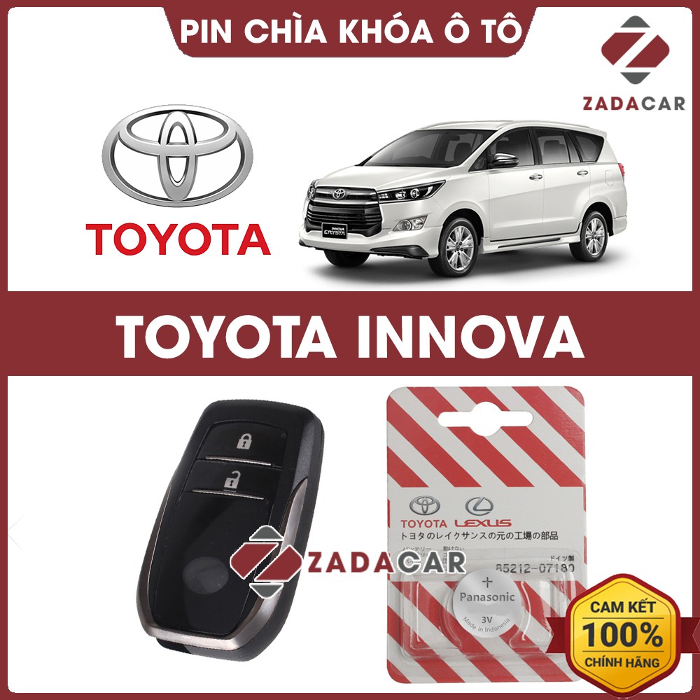 Pin chìa khóa ô tô Toyota Innova chính hãng Toyota sản xuất tại Indonesia 3V Panasonic