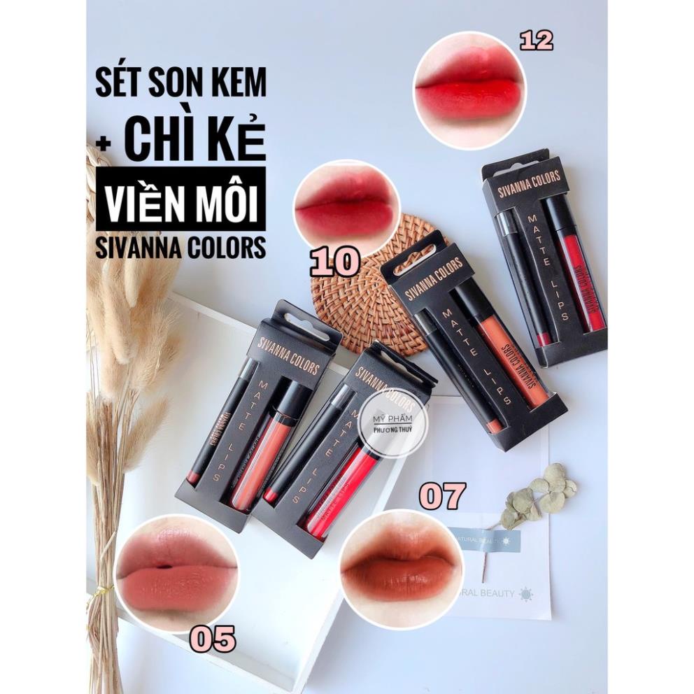 (HÀNG AUTH) Son Kem Lì Sivanna Colors Matte Lips