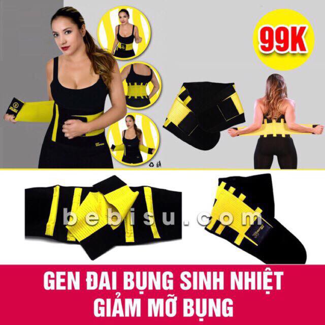 Gen đai bụng sinh nhiệt giảm mỡ bụng HOT BELT POWER