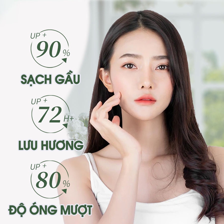 Combo dầu gội, dầu xả nước hoa muối biển Flowery LADY 500ml