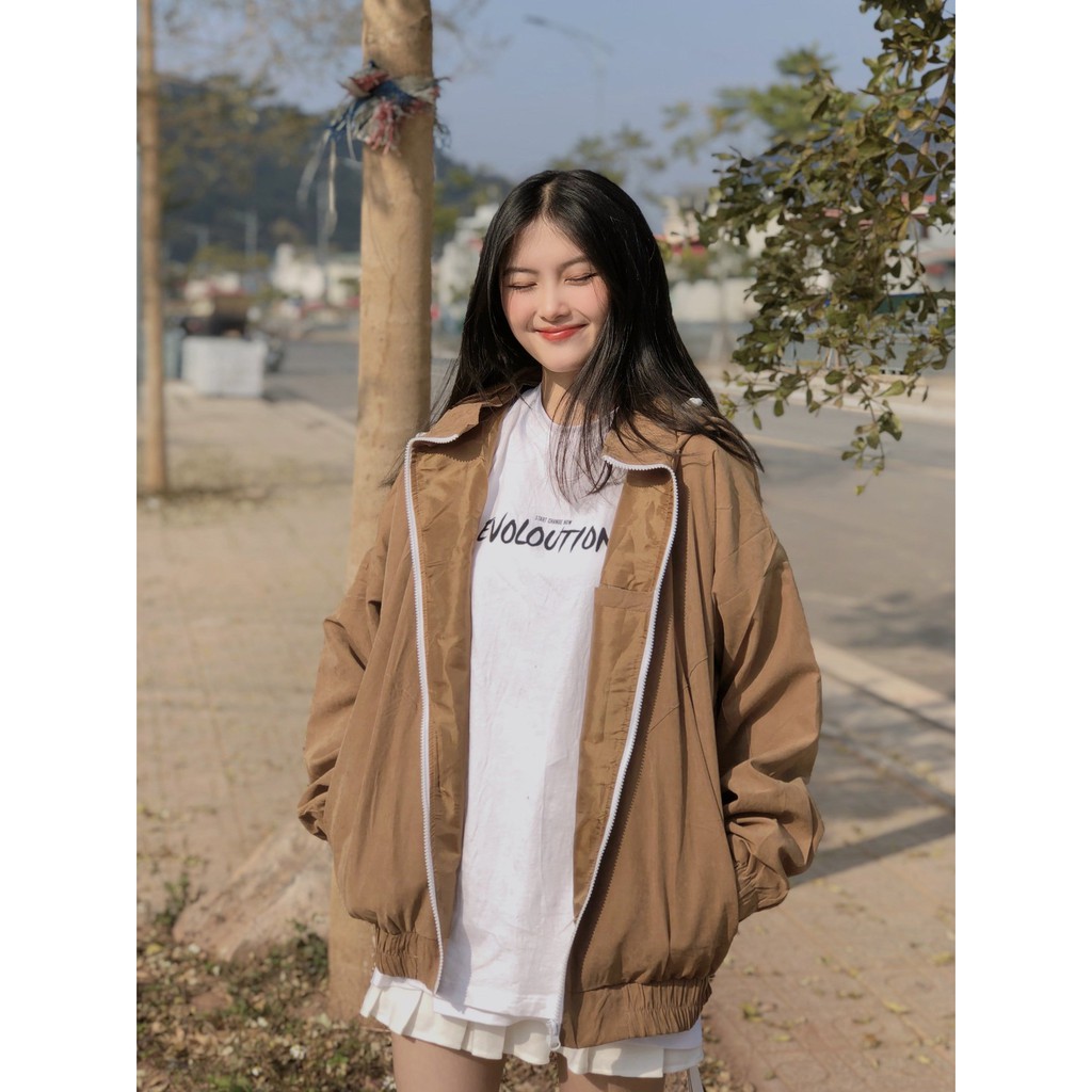 [ Miều ] Áo khoác kéo vải nhung Tina Jacket