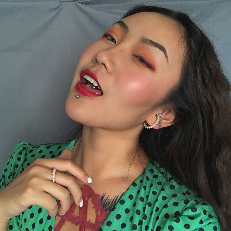 Nhẫn Đính Ngọc Trai Phong Cách Retro Hàn Quốc