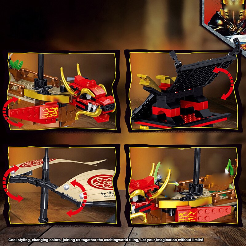 Đồ chơi thông minh giáo dục Lắp ráp Mô hình Lele 61060 Ninjago Legacy Destinys Bounty