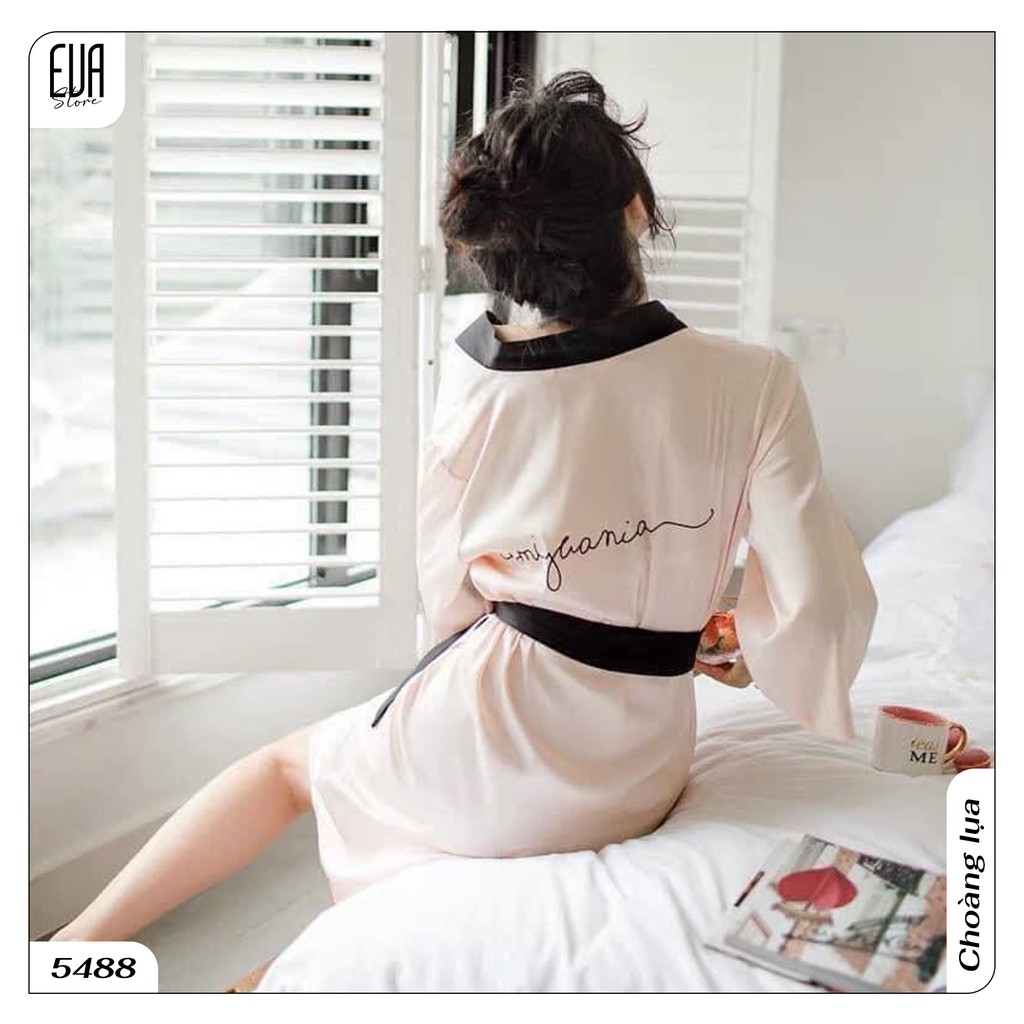 Áo choàng lụa thanh lịch kèm đai rời 5488 | BigBuy360 - bigbuy360.vn