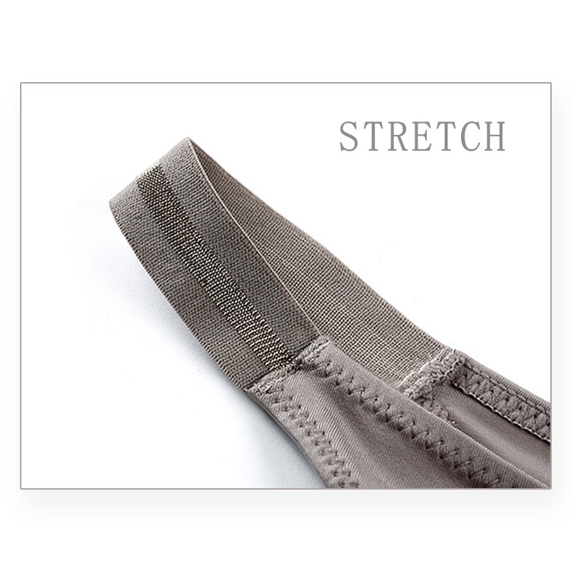 Set 3 quần lót lưng thấp vải lụa lạnh trơn co giãn sang trọng thoải mái gợi cảm cho nữ size S-XL