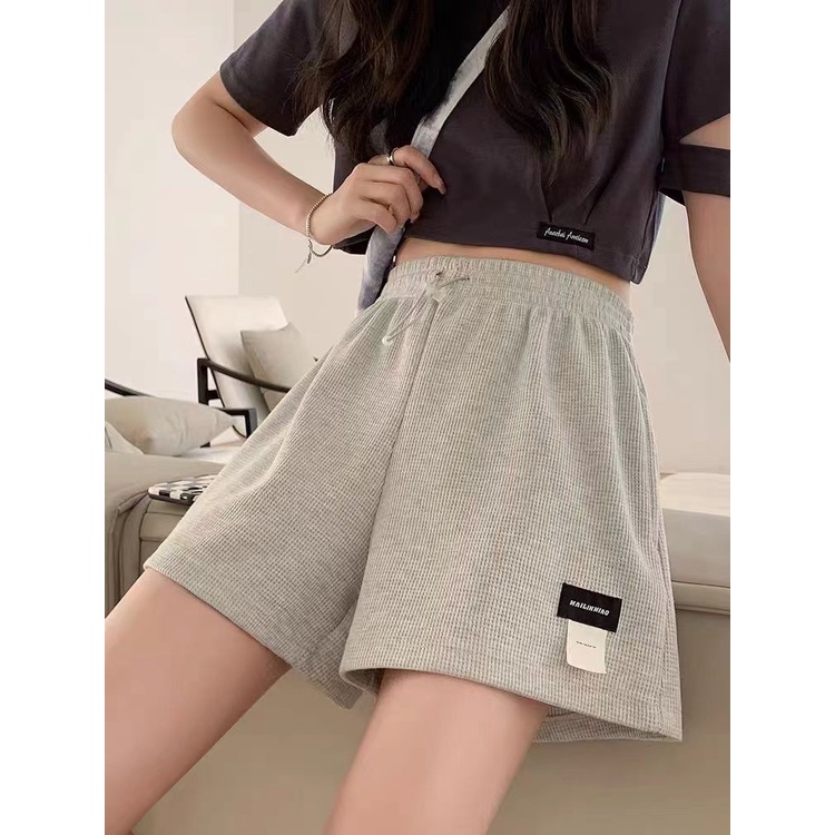 Quần ngắn ống rộng Trọng Lượng Nhẹ Thời Trang Mùa Hè 2022 Phong Cách Hàn Quốc Cho Nữ